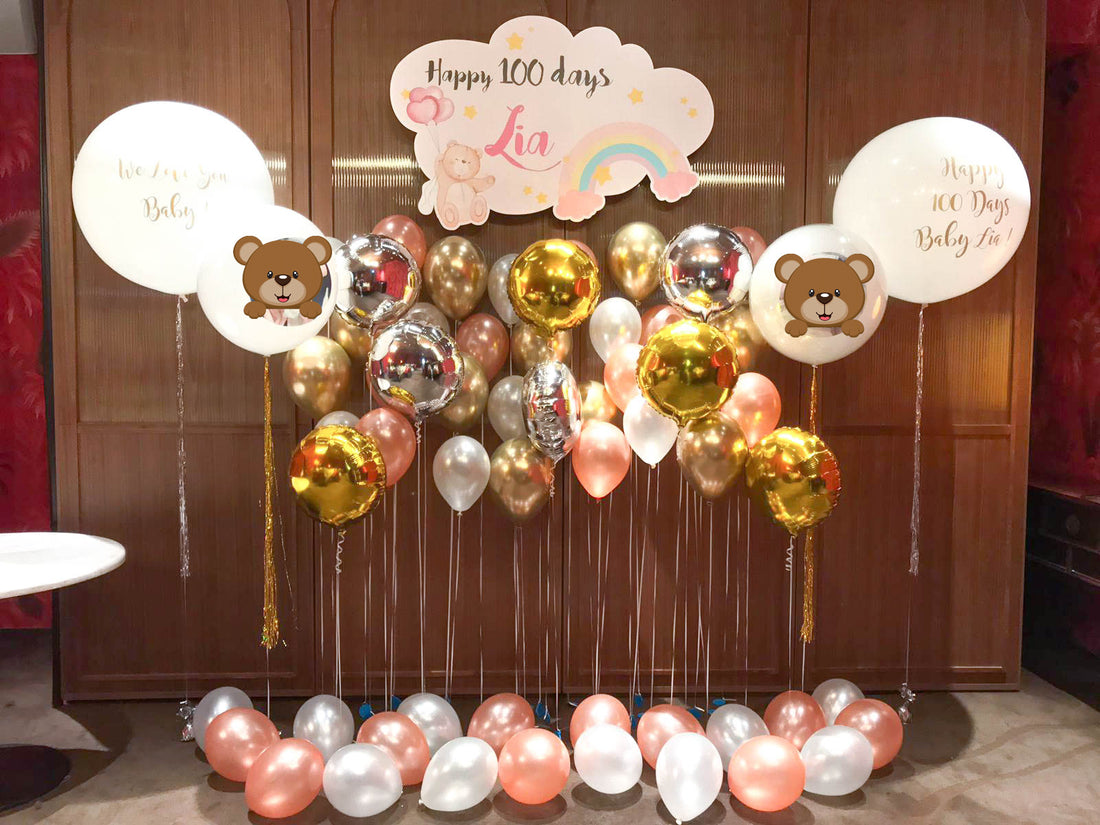 百日宴氣球 ｜100 Days balloon | BalloonHK