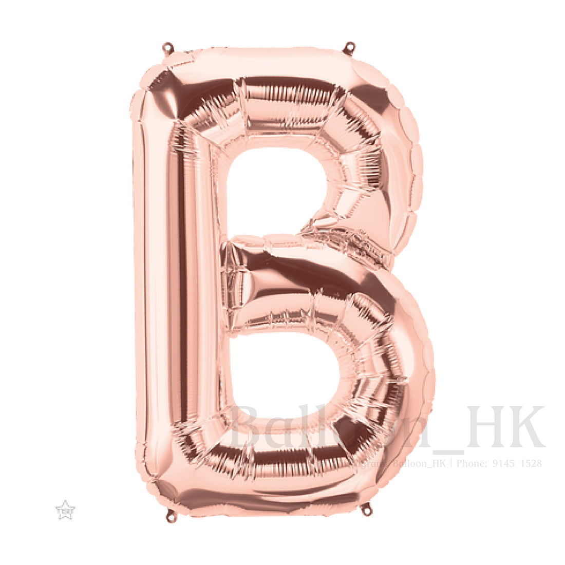 14" 玫瑰金色英文字母