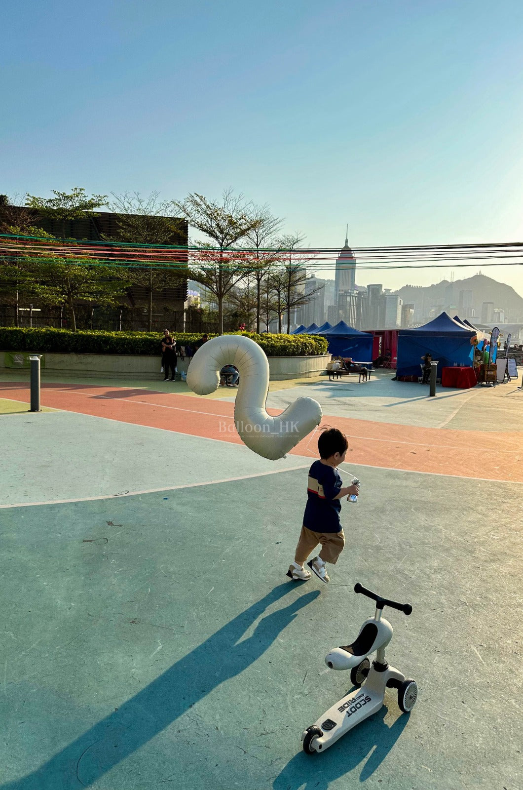 40寸奶油白色數字氣球 2