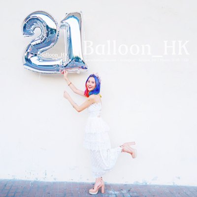 銀色氣球｜數字氣球｜錫紙氣球 | BalloonHK  