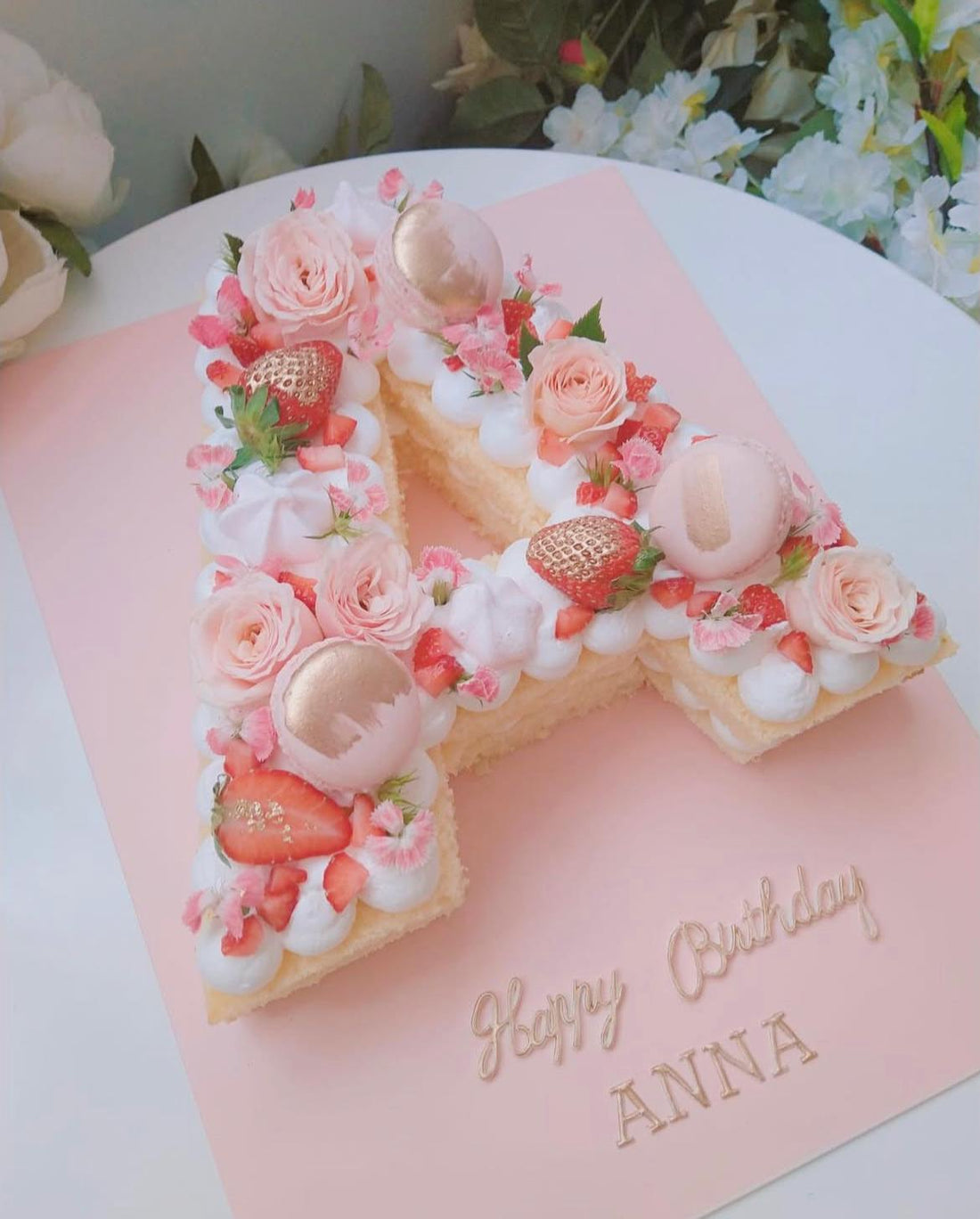 字母蛋糕｜生日蛋糕｜草莓蛋糕｜Balloon HK