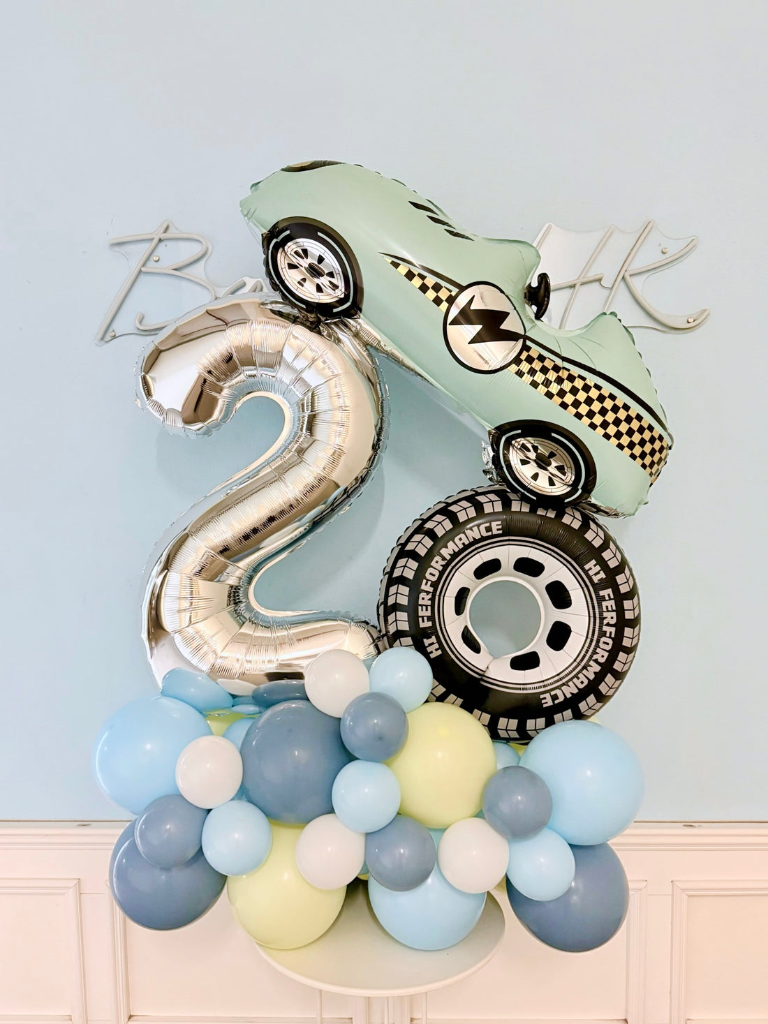車車生日主題｜生日佈置｜生日氣球底座｜BALLOONHK 氣球專門店