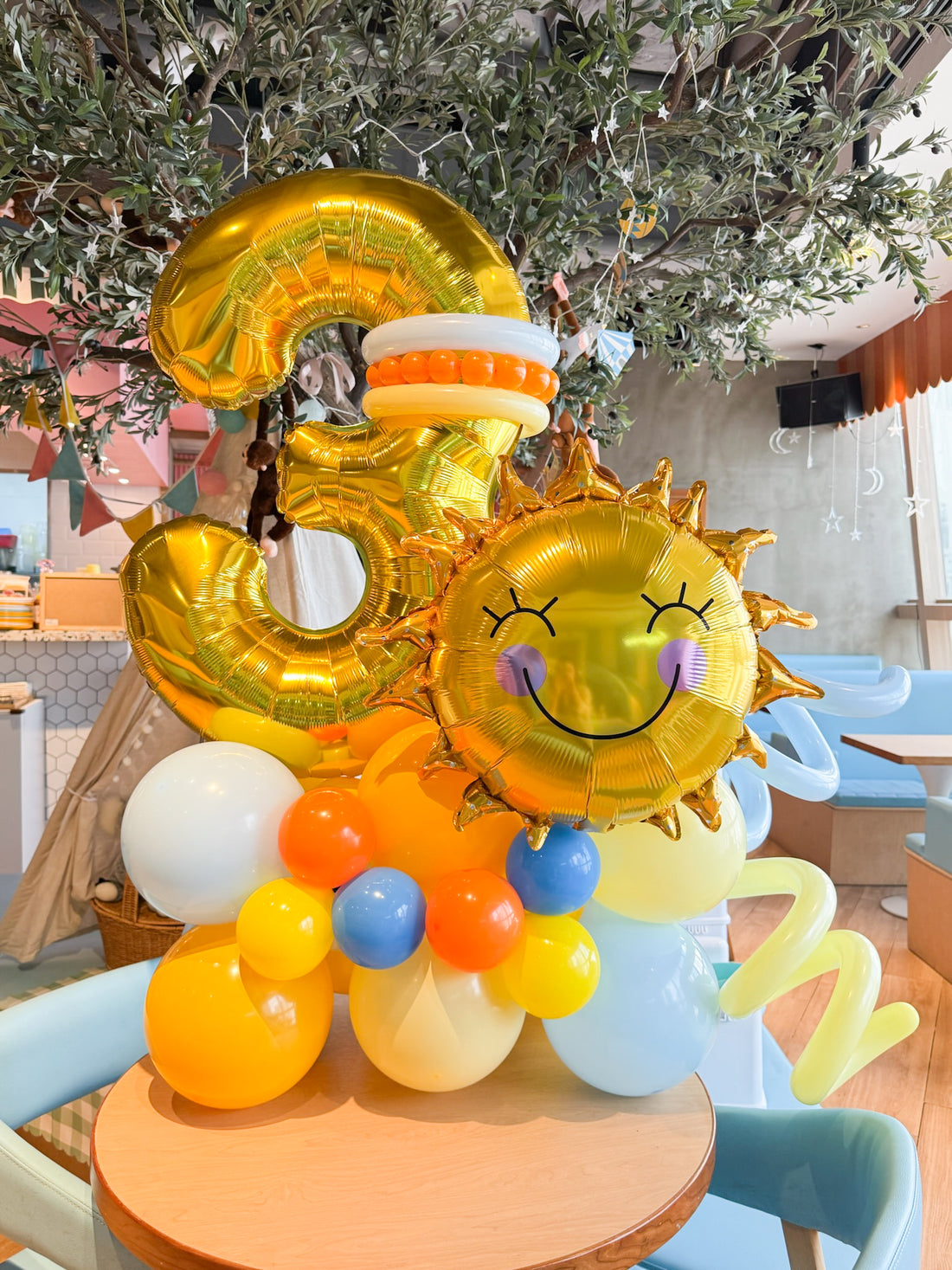 數字氣球底座｜生日佈置氣球｜派對氣球｜BalloonHK