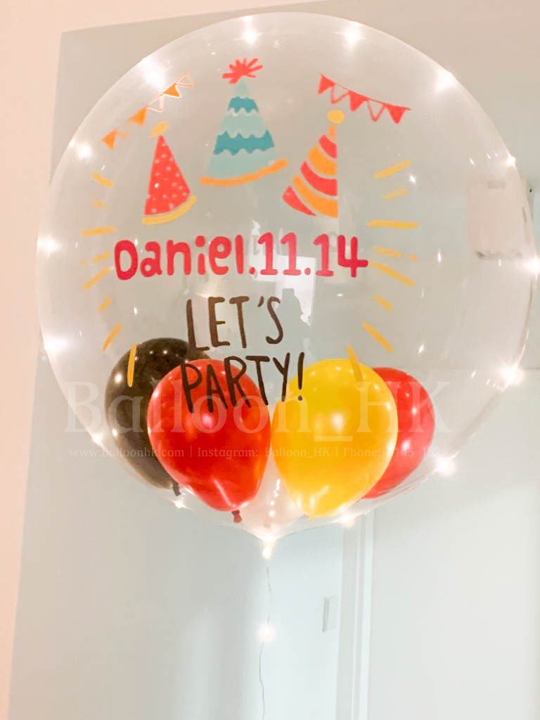 水晶波中波｜Message氣球｜生日氣球｜BALLOON HK 氣球專門店