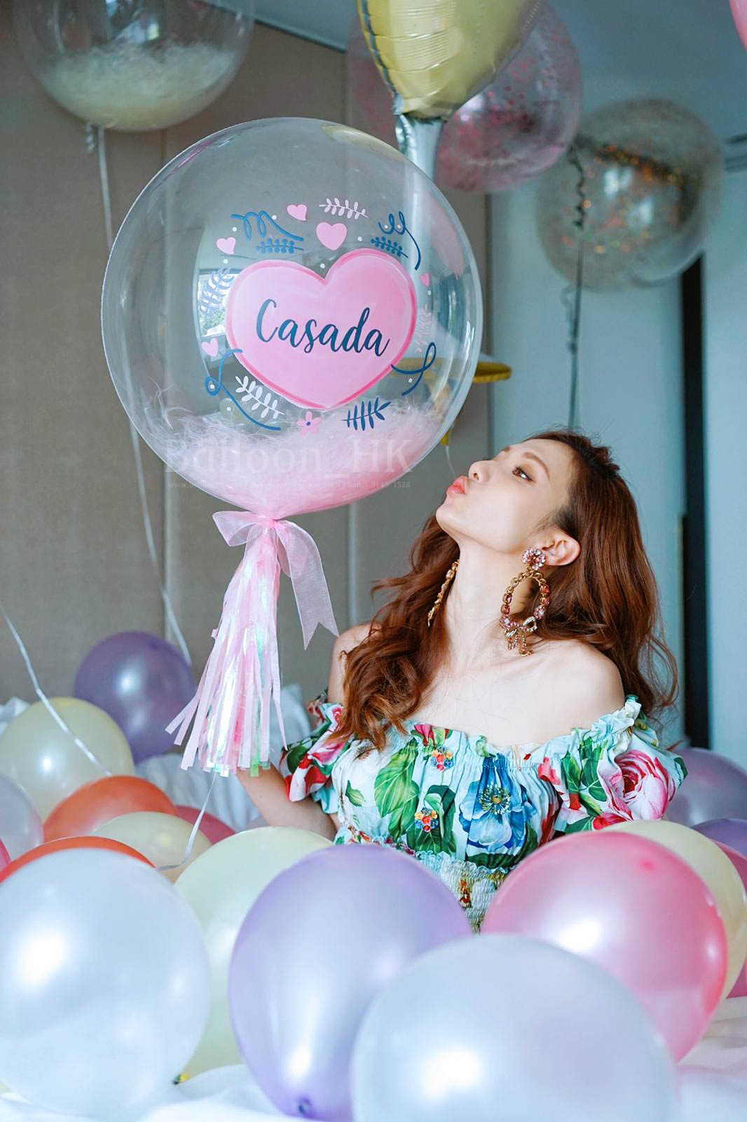 透明羽毛氣球｜Message氣球｜BALLOON HK 氣球專門店