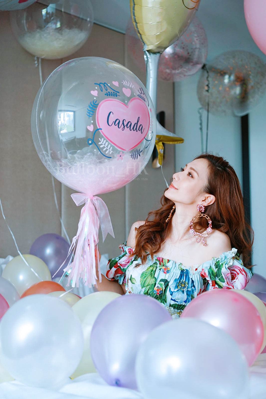 透明羽毛氣球｜ Message氣球｜BALLOON HK 氣球專門店