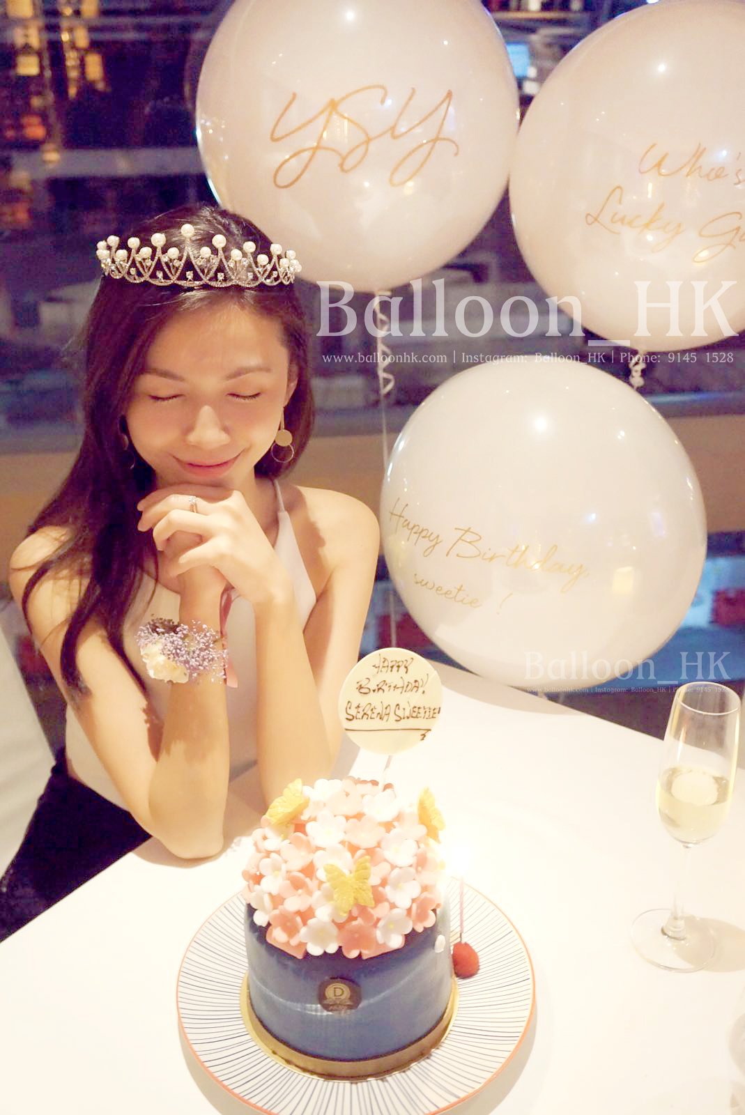 水晶波中橡膠｜ Message氣球｜生日氣球｜ BALLOON HK 氣球專門店