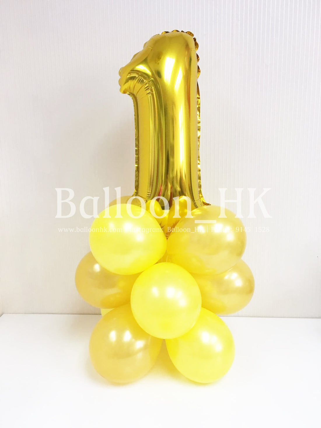 14"數字/字母鋁膜連氣球底座