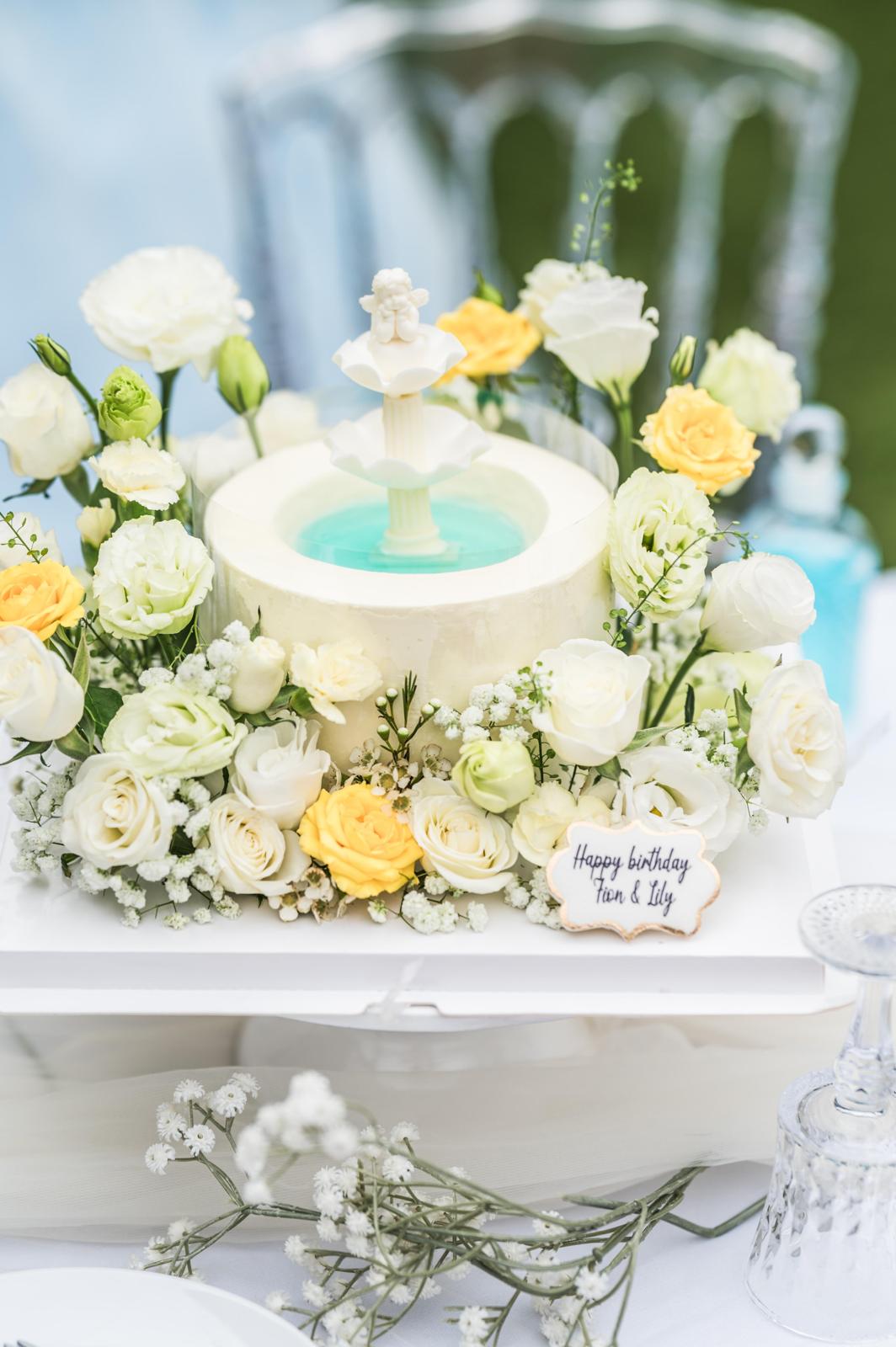 花花許願池蛋糕｜生日蛋糕｜派對蛋糕｜Balloon HK