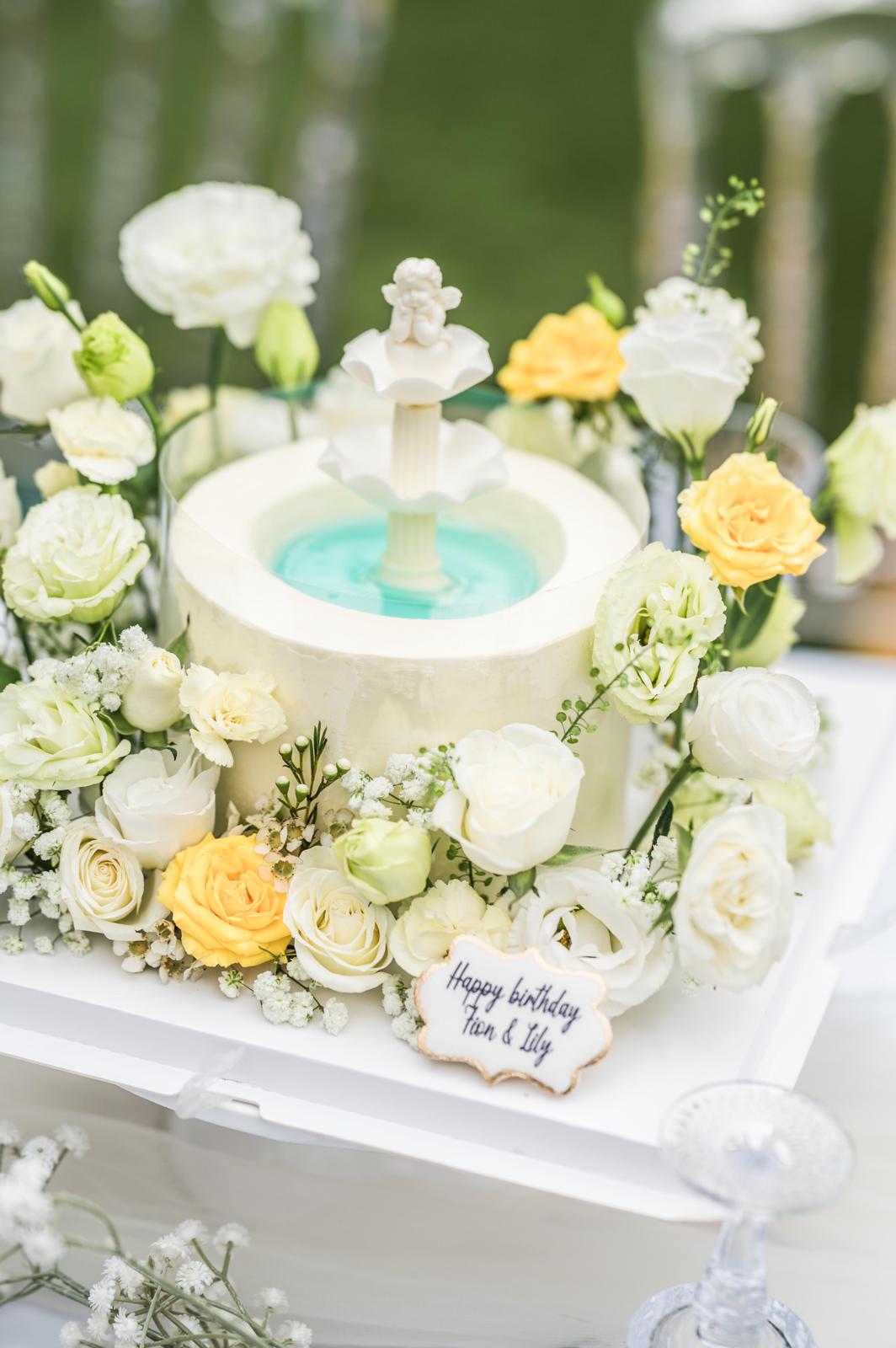 花花許願池蛋糕｜生日蛋糕｜派對蛋糕｜BalloonHK