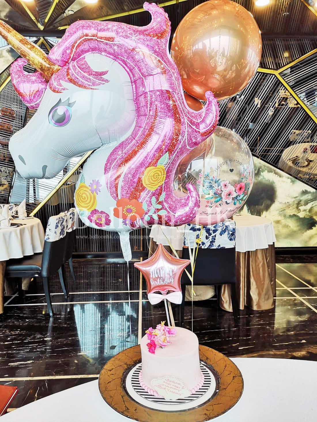 獨角獸氣球 ｜氫氣球｜錫紙氣球| BalloonHK 