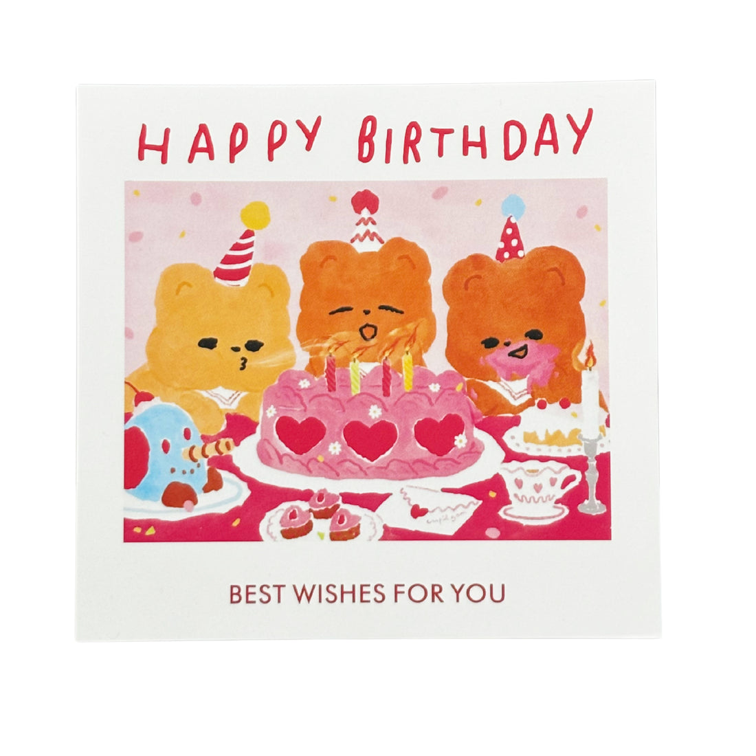 心意卡-HBD-Pink Bear