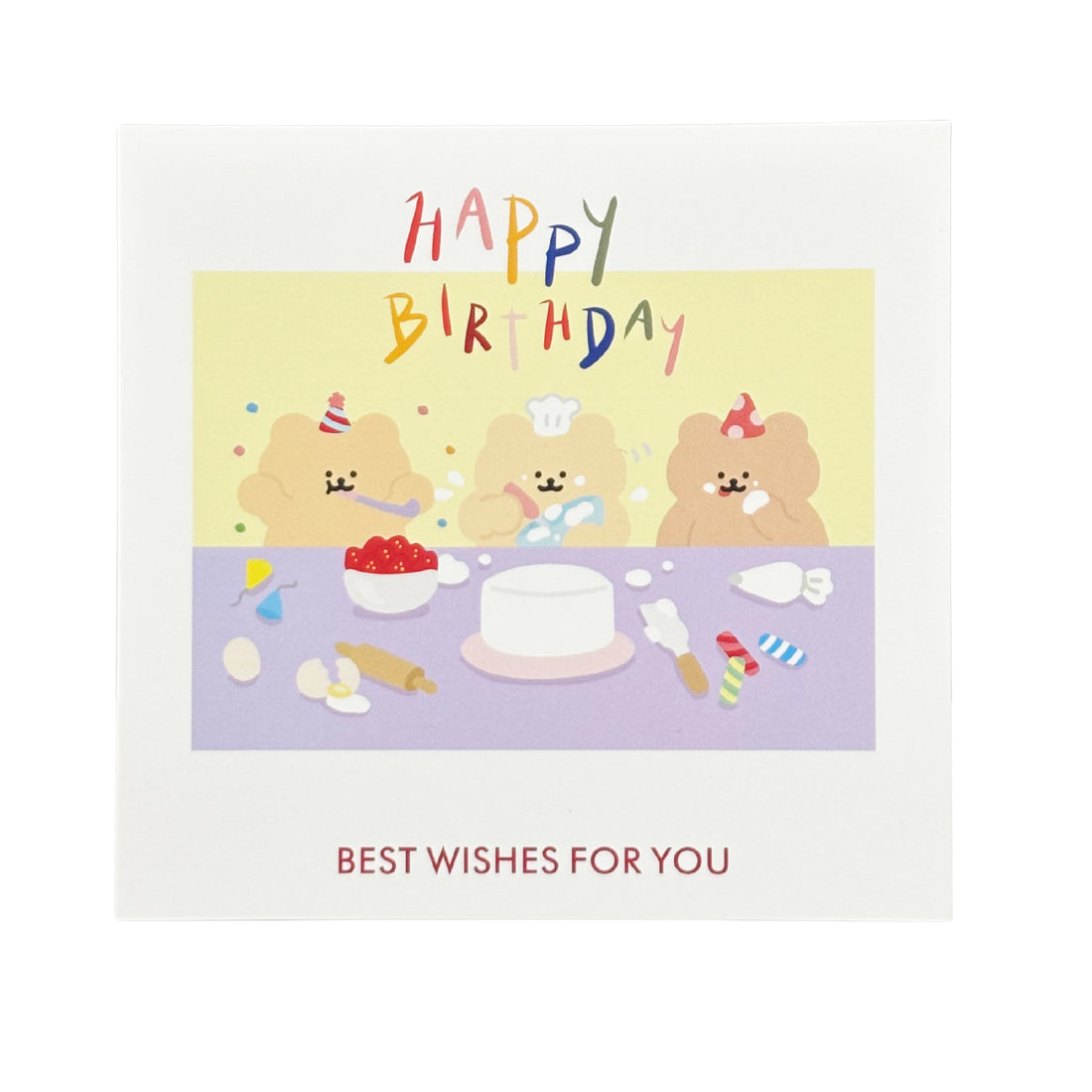 心意卡-HBD-Yellow Bear