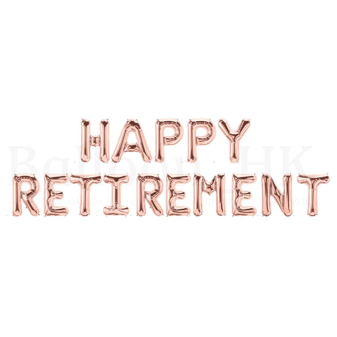 14" 字母 - HAPPY RETIREMENT