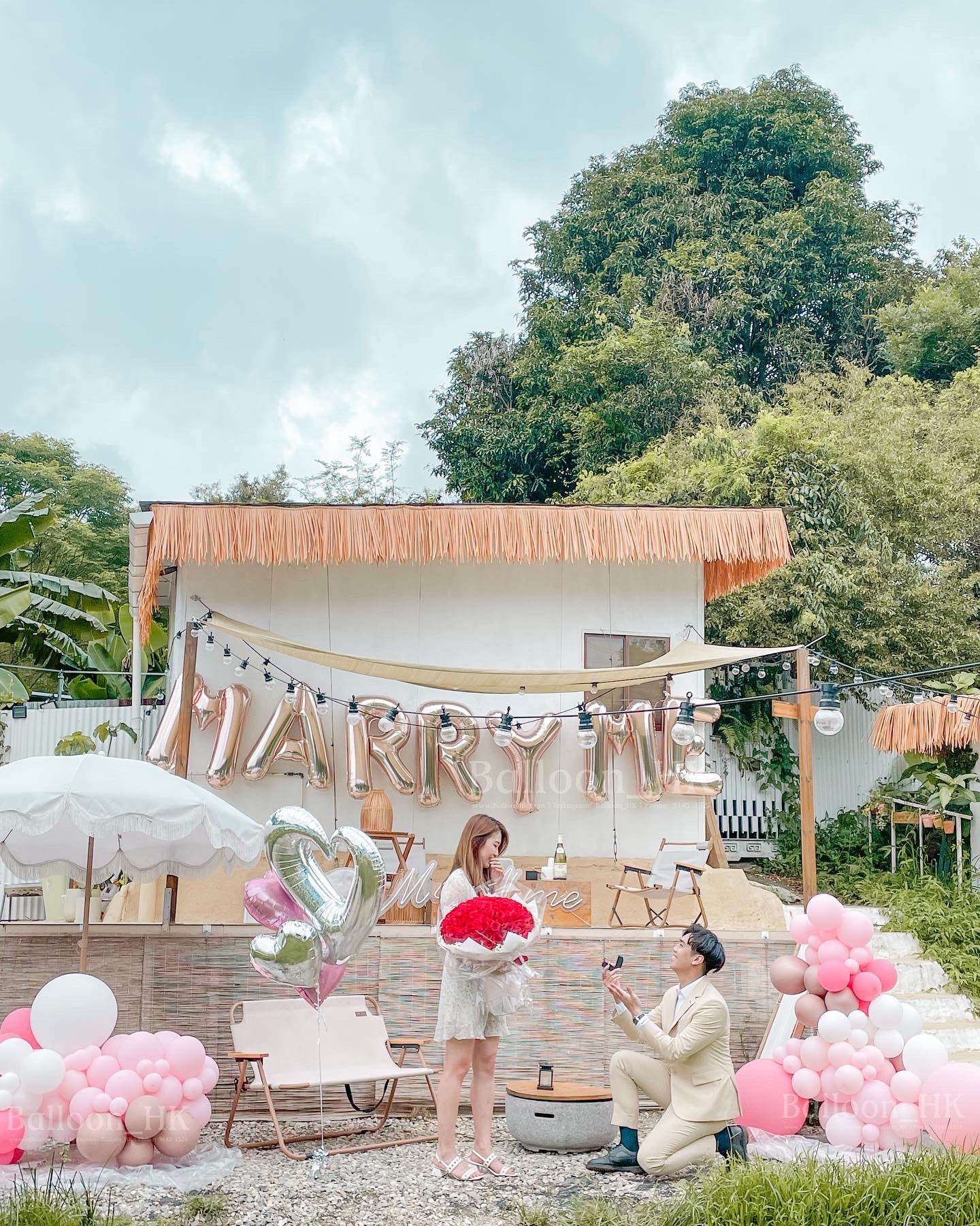 求婚佈置 ｜ 求婚氣球｜戶外求婚佈置｜ Balloon hk