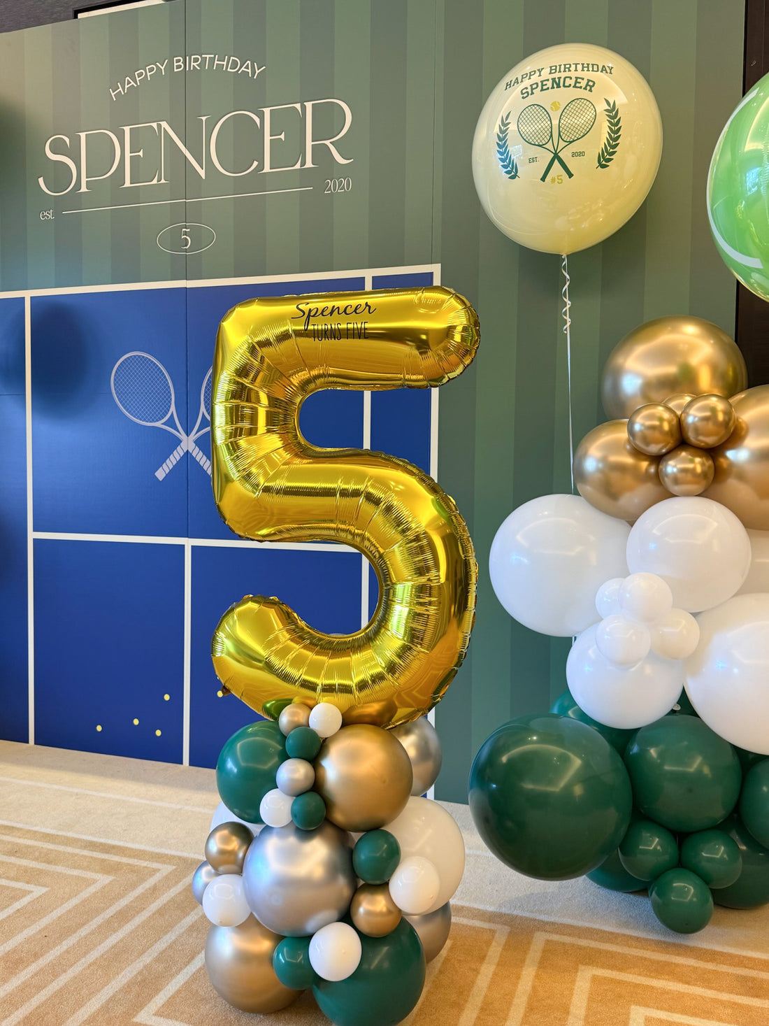 網球氣球 | tennis | 數字氣球 | 氣球座 | 兒童派對 |  BALLOONHK 氣球專門店