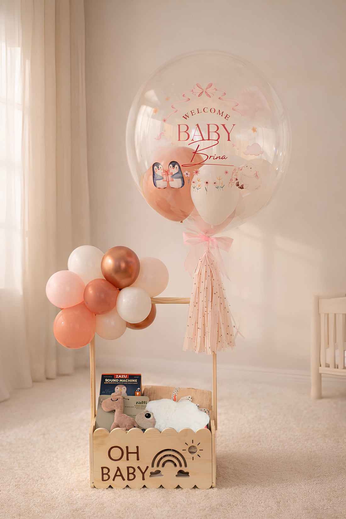 初生嬰兒禮盒｜嬰兒禮籃｜滿月禮物｜Welcome Baby Hamper | BALLOONHK 氣球專門店