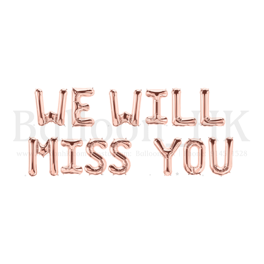 14" 字母 - WE WILL MISS YOU