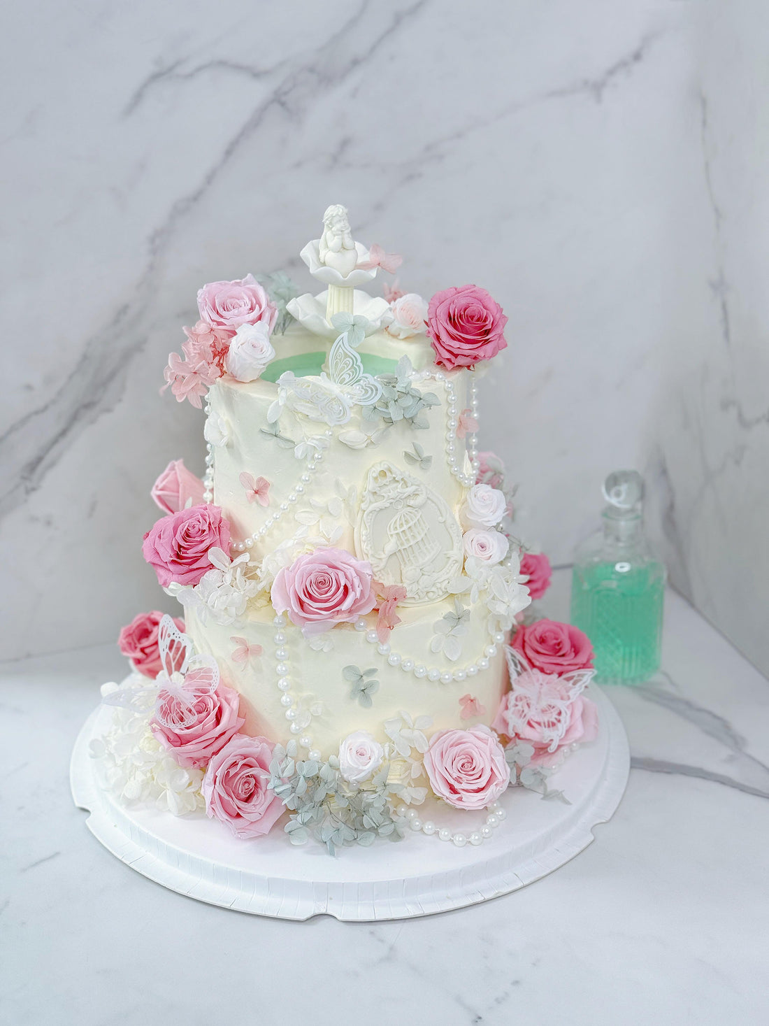 許願池蛋糕｜玫瑰蛋糕｜派對慶祝蛋糕｜Balloon HK