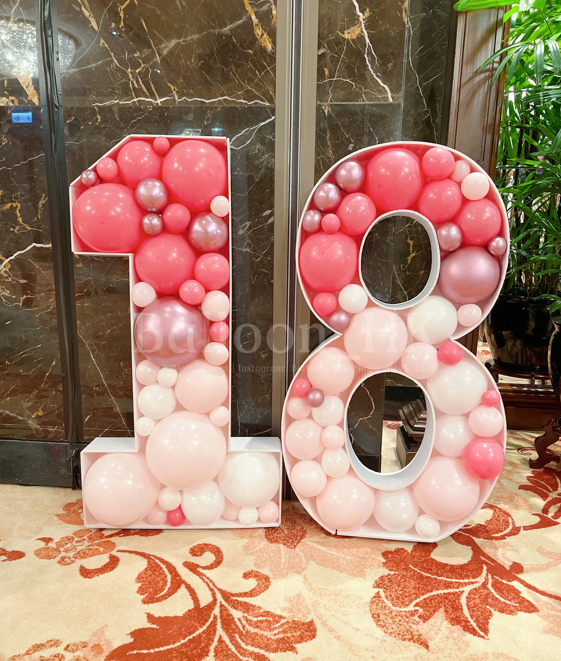 氣球馬賽克 - 數字