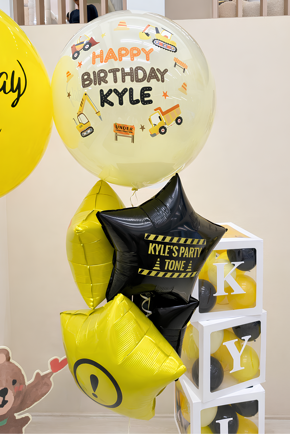 工程車氣球 | 兒童派對 |  BALLOONHK 氣球專門店